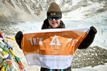 Eli Reimer en el Everest / Fuente: The Elisha Foundation