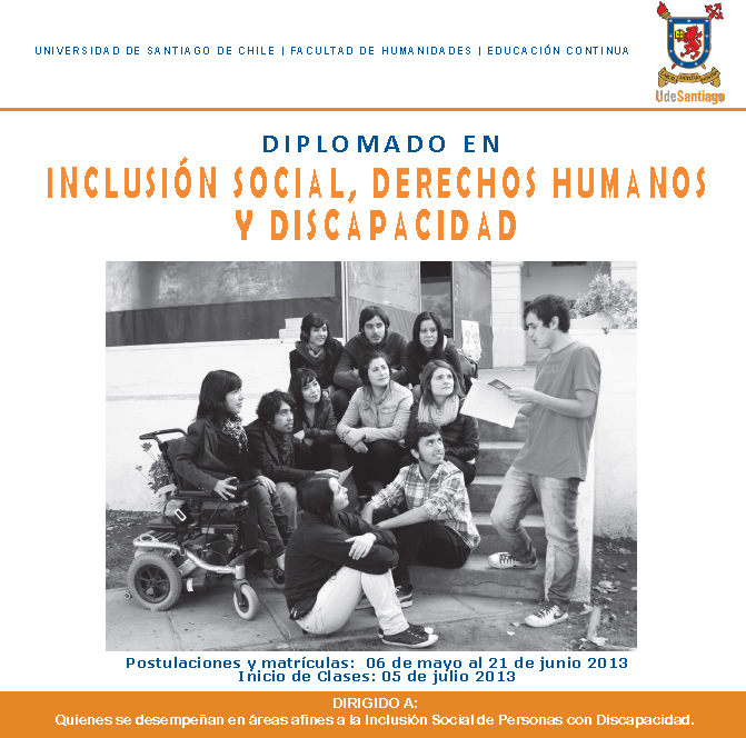 Diplomado "Inclusión Social, Derechos Humanos y Discapacidad"  Usach