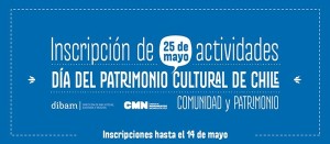 Banner del Día del Patrimonio Cultural 2014 / Fuente: Consejo de Monumentos Nacionales.