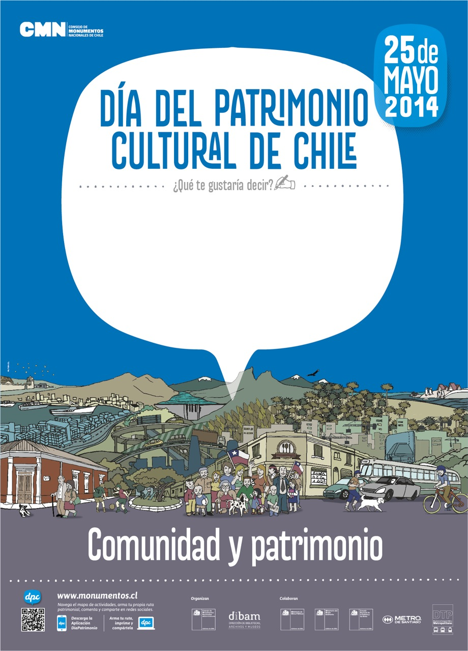 Afiche Día del Patrimonio Cultural 2014 