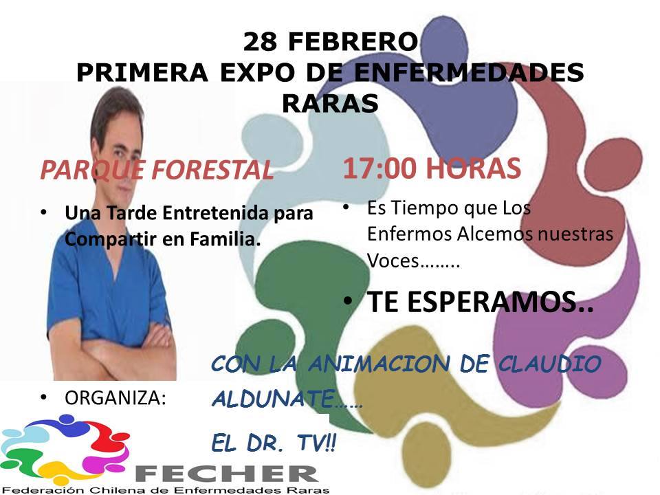 Información sobre Expo de las Enfermedades Raras 2015 de Fecher