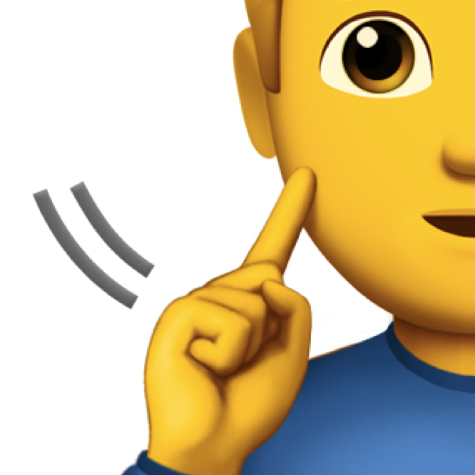 Emoji de Hombre sordo
