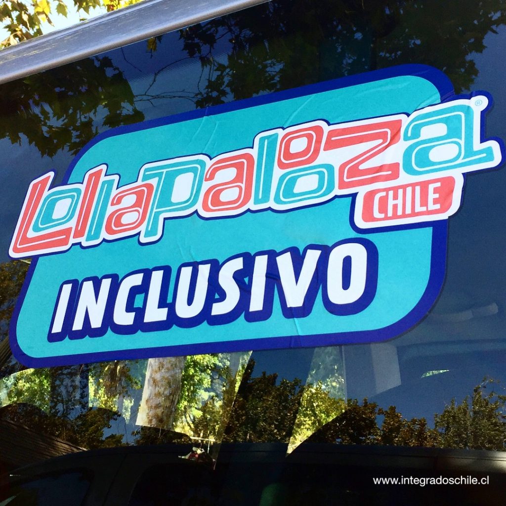 Logo de Lollapalooza Inclusivo - Fuente: www.integradoschile.cl