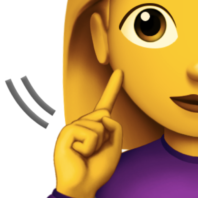 Emoji de mujer sorda