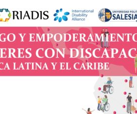 Afiche con el nombre del curso Fortalecimiento del liderazgo y empoderamiento de mujeres con discapacidad de la región de América Latina y el Caribe y logos de organizaciones participantes.